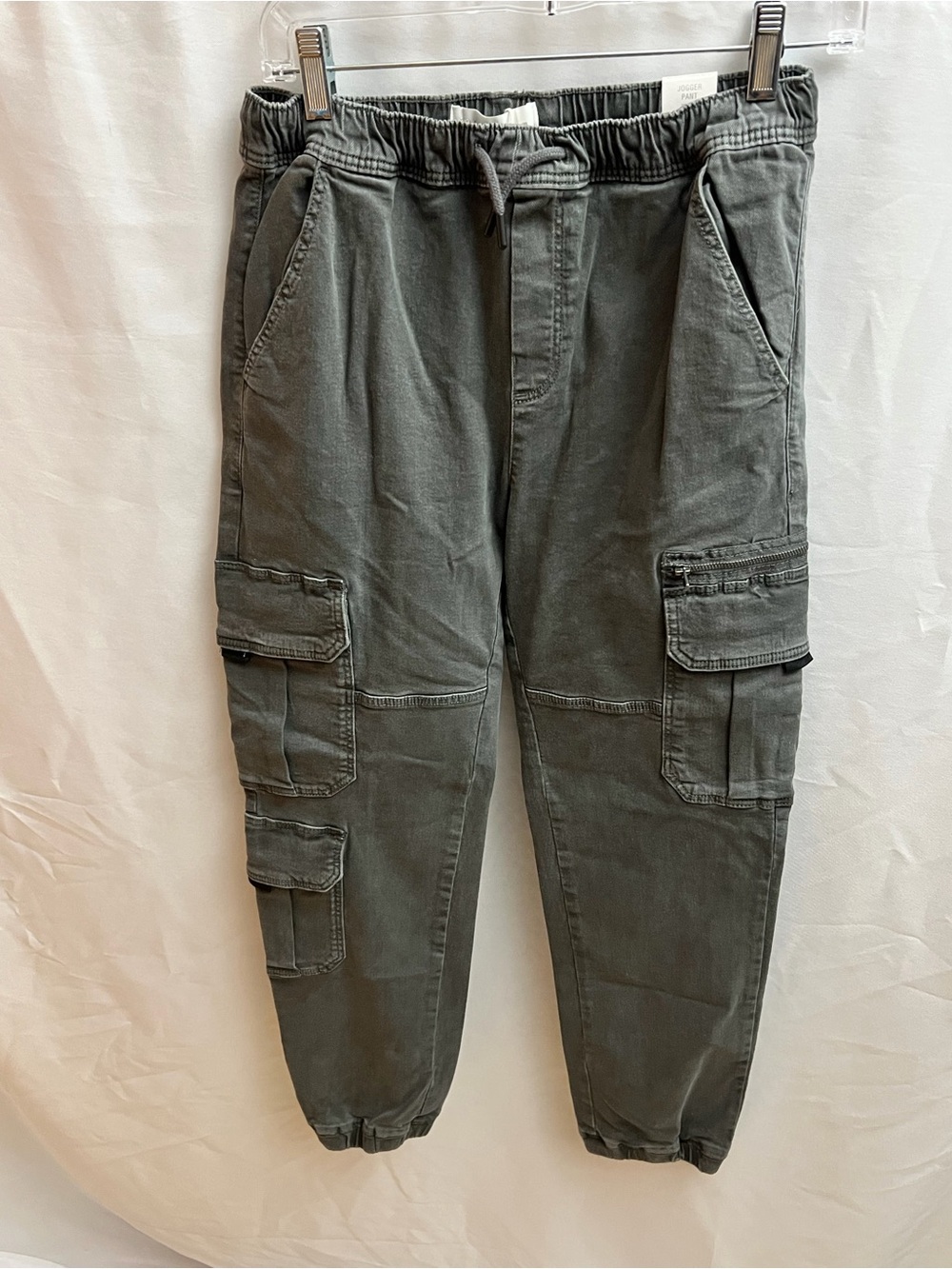 Zara Kids Unlimited Cargo Jogger Pants Gray Size 13-14 164 CM NWT